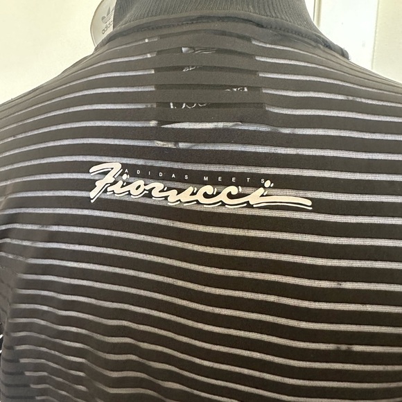 Adidas x Fiorucci Firebird Dress Black Sheer Swimsuit Coverup (size medium) - Picture 4 of 9